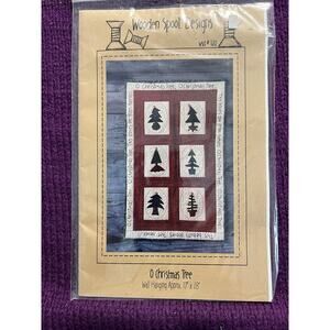O christmas tree mini quilt wall hanging pattern